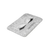 Drijft Zilveren Glam Naam Eyes Lashes Glitter Brow Badmat (Gekanteld)