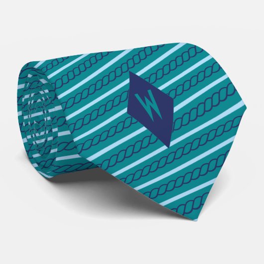 Drijftouw gestreept stropdas (Opgerold)