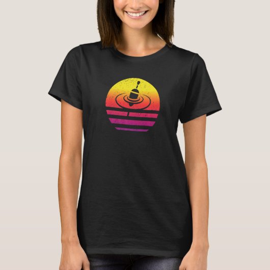 Drijfvisserbobber Retro Stijl Vintage T-shirt (Voorkant)