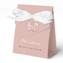 Drijfwiet van baby shower Glitter Roos Blush