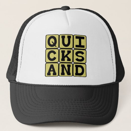 Drijfzand, Dodelijk Gat in de Grond Trucker Pet (Voorkant)