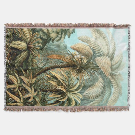 Drijgblank van Ernst Haeckel's Filicinae (Tree Fer Deken (Voorkant)