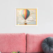 "Drijven boven de aarde" Canvas Afdruk (Insitu (Woonkamer))