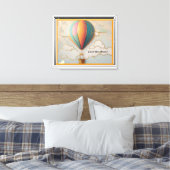 "Drijven boven de aarde" Canvas Afdruk (Insitu (Slaapkamer))