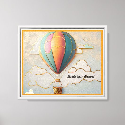 "Drijven boven de aarde" Canvas Afdruk (Voorkant)
