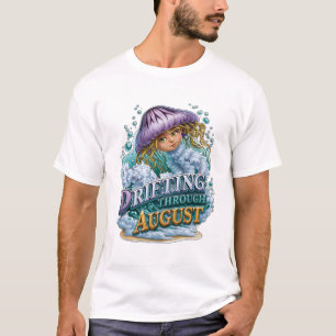 Drijven door Augustusoceaan Kwallenmeisje T-shirt