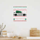 drijven door de sneeuw poster (Keuken)