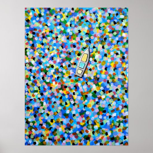 Drijven door Dromen Schilderij van Alfred Fox Poster (Voorkant)