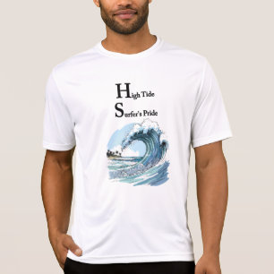 “Drijven door echo's” Zomer surfen op golven  T-shirt