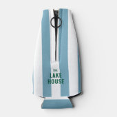 Drijven En Brinden Het Blauwe Streep Huis Aan Het  Flesjeskoeler (Achterkant)