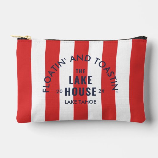 Drijven en toasten aan het Lake House Red Stripe Etui (Voorkant)