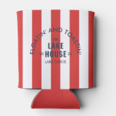 Drijven en toasten The Lake House Red Stripe Blikjeskoeler (Achterkant)