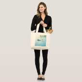 drijven grote tote bag (Voorkant (model))