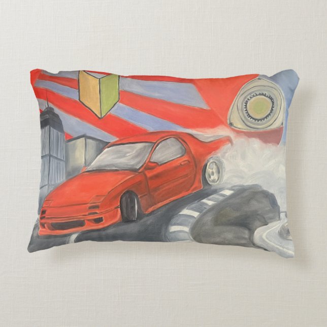 Drijven in de lucht accent kussen (Achterkant)