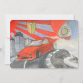 Drijven in de lucht feestdagenkaart (Voorkant)