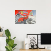 Drijven in de lucht poster (Thuiskantoor)