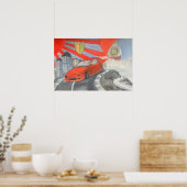 Drijven in de lucht poster (Keuken)