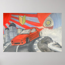 Drijven in de lucht poster