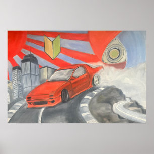 Drijven in de lucht poster