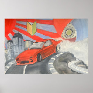 Drijven in de lucht poster