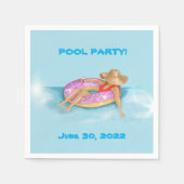 Drijven in de pool in de sprintvloer servet (Voorkant)