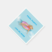 Drijven in de pool in de sprintvloer servet (Hoek)