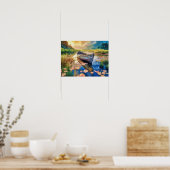 Drijven in het riet poster (Keuken)