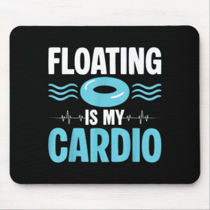 Drijven is mijn cardio ou fitness humor muismat
