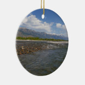 Drijven langs de Snake River II Keramisch Ornament (Rechts)