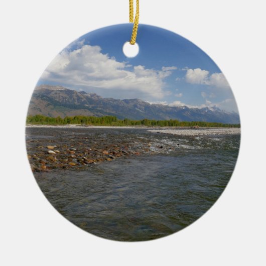 Drijven langs de Snake River II Keramisch Ornament (Voorkant)