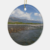 Drijven langs de Snake River II Keramisch Ornament (Links)