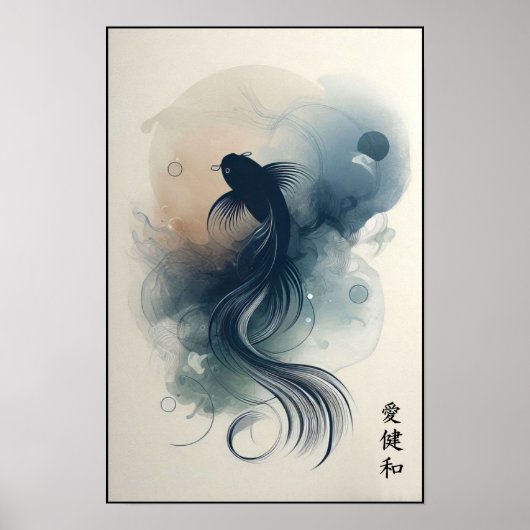 Drijven onder stille wateren muur poster (Voorkant)