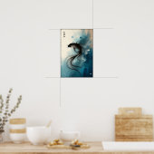 Drijven onder stille wateren muur poster (Keuken)