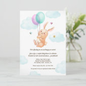 Drijven op Baby shower van luchtparen Kaart (Staand voorkant)