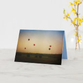 Drijven op de Wind foto wenskaart Kaart (Gele Bloem)