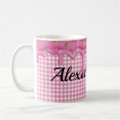 Drijven op Gingham Koffiemok (Links)