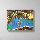 Drijven op ontdekking: de reis van een wetenschapp canvas afdruk (Voorkant)