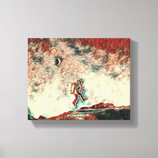 Drijven op ontdekking: de reis van een wetenschapp canvas afdruk (Voorkant)