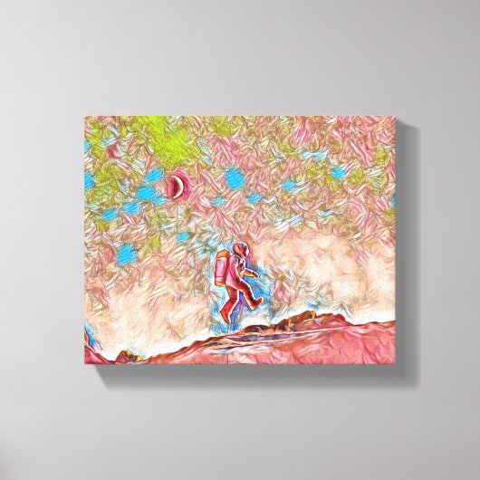 Drijven op ontdekking: de reis van een wetenschapp canvas afdruk (Voorkant)