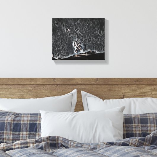 Drijven op ontdekking: de reis van een wetenschapp canvas afdruk (Insitu (Slaapkamer))