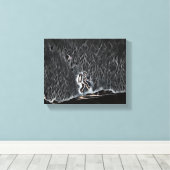 Drijven op ontdekking: de reis van een wetenschapp canvas afdruk (Insitu (Houten vloer))