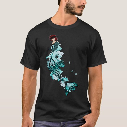 Drijven stroomopwaarts t-shirt (Voorkant)