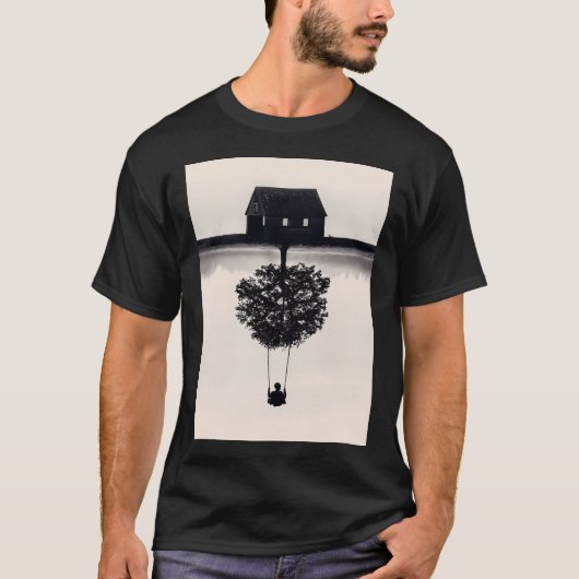 Drijven (zwart-wit) t-shirt (Voorkant)