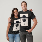 Drijven (zwart-wit) t-shirt (Unisex)