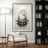 Drijvend Aardsanctuarium Poster