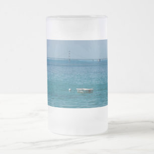 Drijvend bij Mackinac Frosted Glas Bierpul Matglas Bierpul