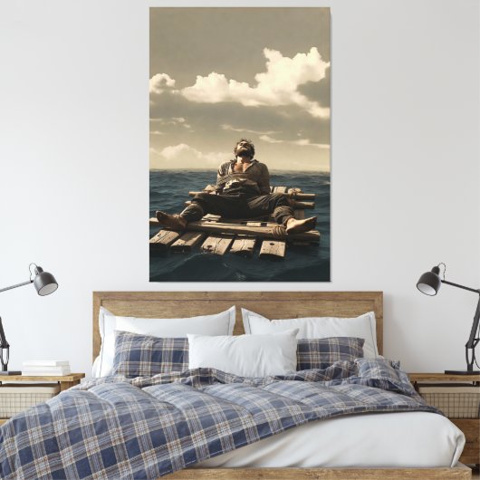 Drijvend canvas print (Insitu (Slaapkamer))