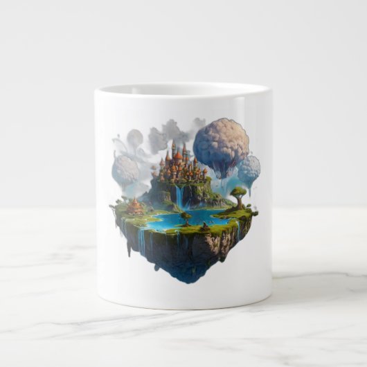 drijvend eiland grote koffiekop (Voorkant)