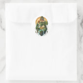 Drijvend Eiland Kampeer Avontuur Ronde Sticker (Tas)