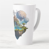 drijvend eiland latte mok (Rechterhoek)